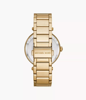 MK7283 Michael Kors Parker Three-Hand Gold-Tone Stainless Steel Watch