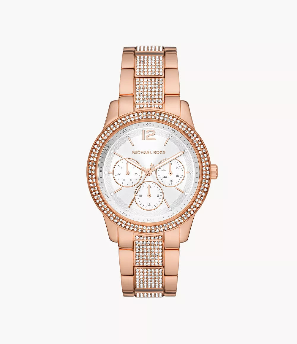 MK7293 Michael Kors Tibby Multifunction Rose Gold-Tone Stainless Steel Watch