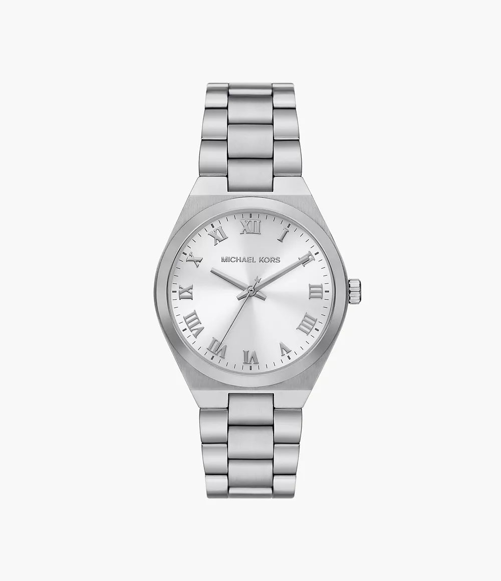 Michael Kors Lennox Three-Hand Stainless Steel Watch MK7393