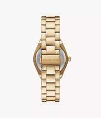 Michael Kors Lennox Three-Hand Gold-Tone Stainless Steel Watch MK7500