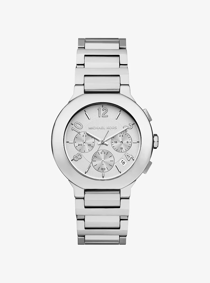 Oversized Gramercy Silver-Tone Watch MK7522