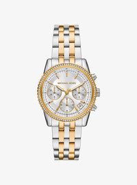 Mini Bryant Pavé Two-Tone Watch MK7532