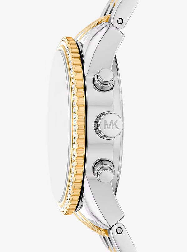 Mini Bryant Pavé Two-Tone Watch MK7532