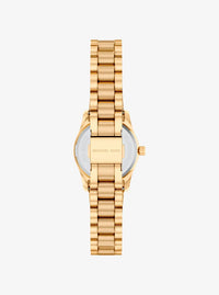 Petite Lexington Pavé Gold-Tone Watch MK7578