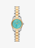 Petite Lexington Pavé Two-Tone Watch MK7579