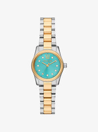 Petite Lexington Pavé Two-Tone Watch MK7579