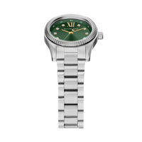 Lexington Green Dial Stainless Steel Watch MK7580