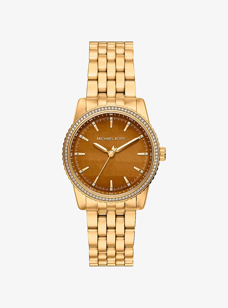 Bryant Pavé Gold-Tone Watch MK7581