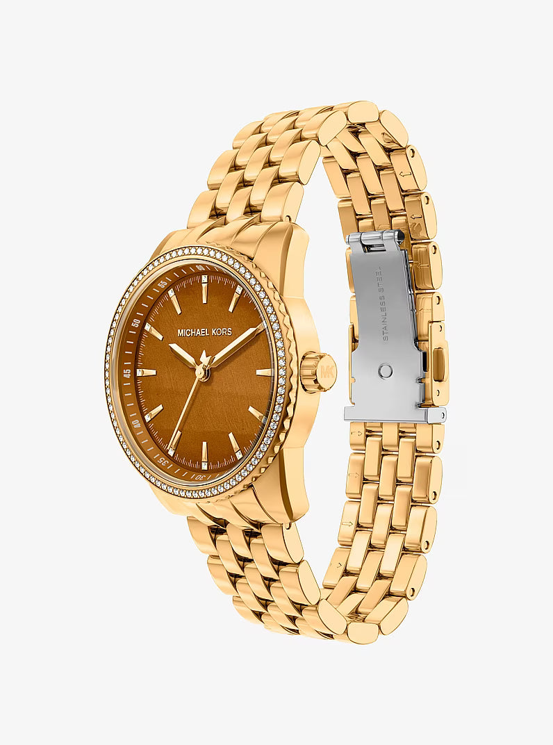 Bryant Pavé Gold-Tone Watch MK7581