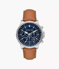 MK8927 - Michael Kors Cortlandt Chronograph Luggage Leather Watch For Men