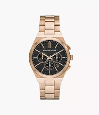 MK9119- Michael Kors Lennox Chronograph Beige Gold-Tone Stainless Steel Watch For Men