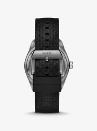 Oversized Accelerator 2.0 Gunmetal and Textured Silicone Watch MK9175