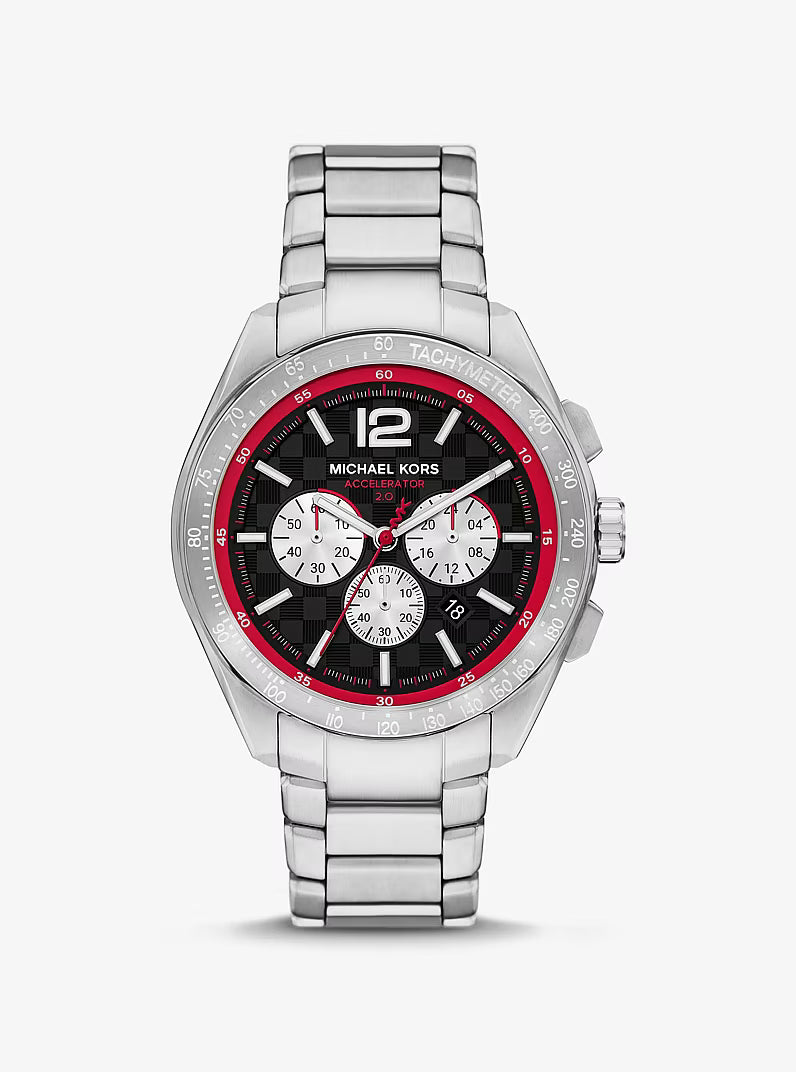 Oversized Accelerator 2.0 Silver-Tone Watch MK9176