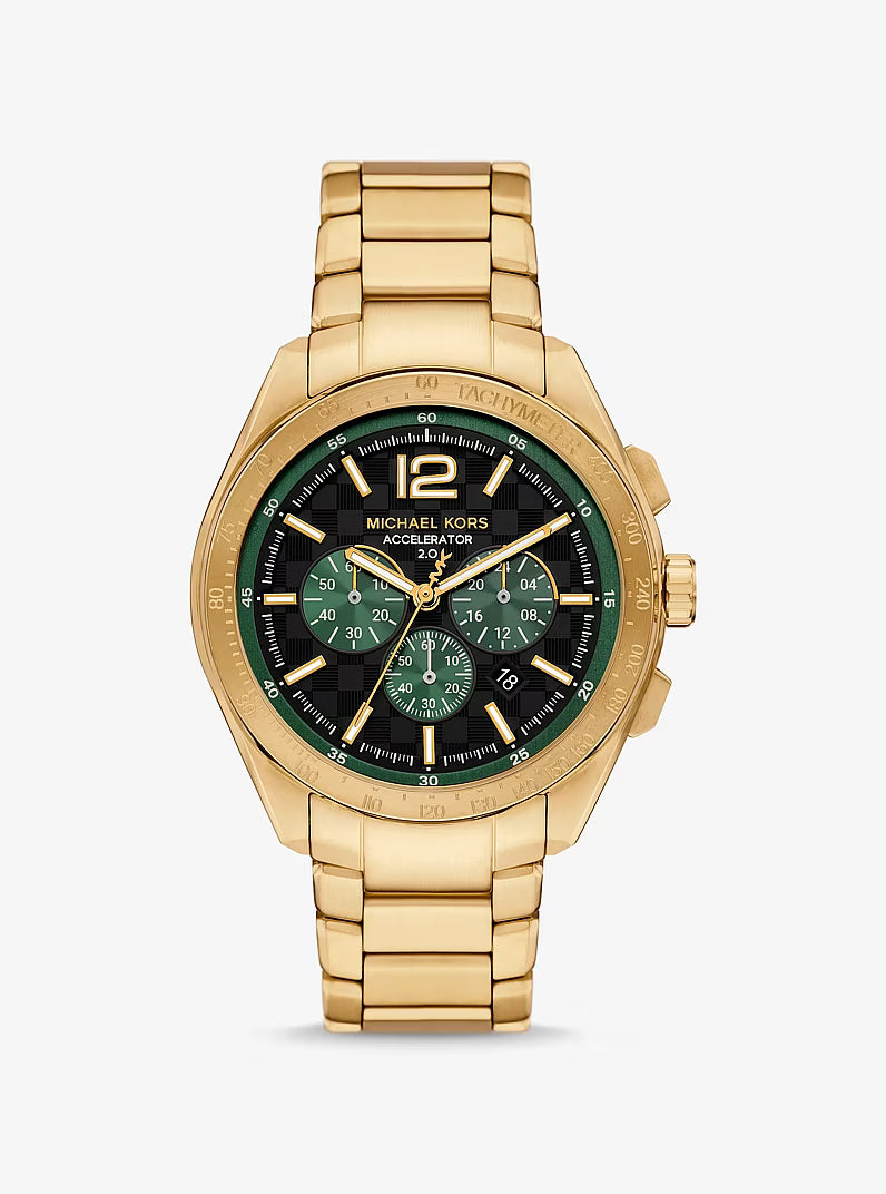 Oversized Accelerator 2.0 Gold-Tone Watch MK9177
