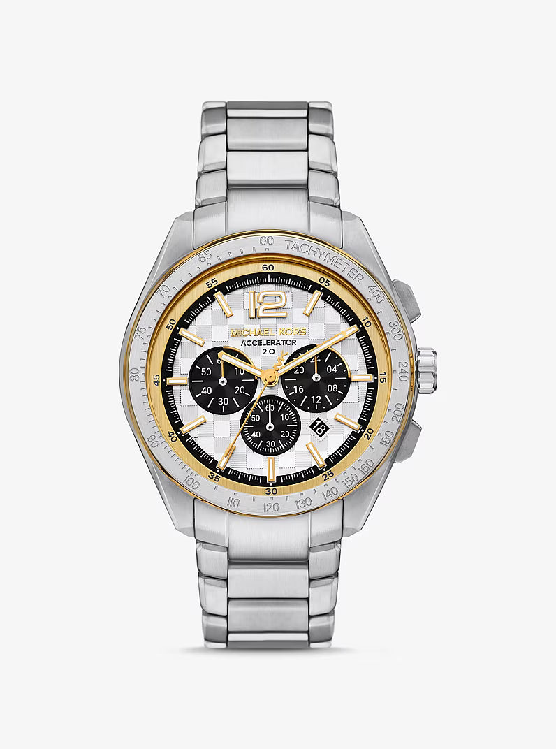 Oversized Accelerator 2.0 Silver-Tone Watch MK9188