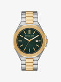 Michael Kors Men's Callum Three-Hand Date Two-Tone Stainless Steel Watch MK9289