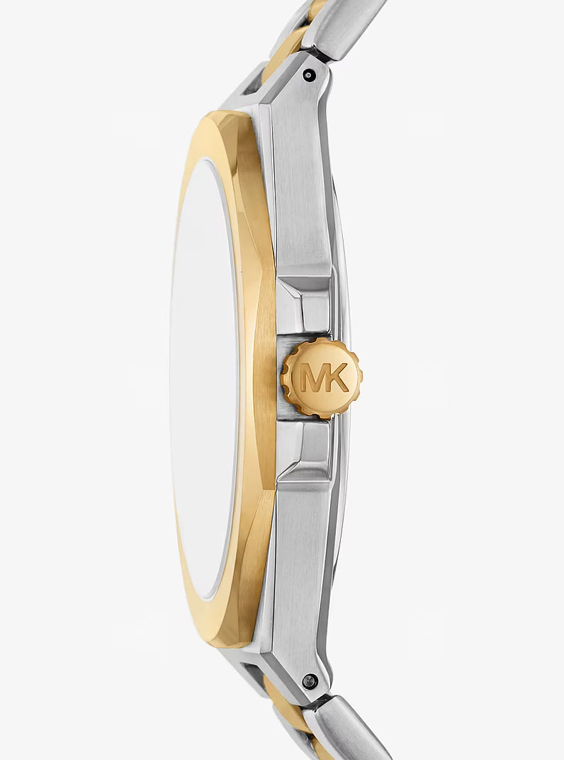 Michael Kors Men's Callum Three-Hand Date Two-Tone Stainless Steel Watch MK9289