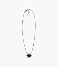 SKJ1194040 - Skagen Sofie Sea Glass Silver-Tone Pendant Necklace