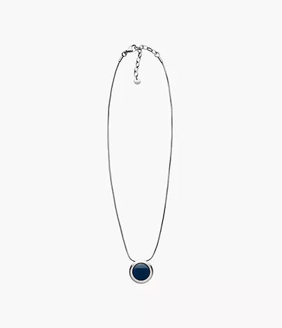 SKJ1194040 - Skagen Sofie Sea Glass Silver-Tone Pendant Necklace