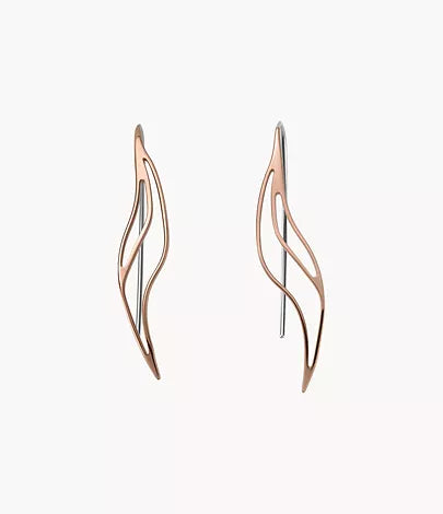 SKJ1537791 - Skagen Kariana Rose Gold-Tone Stainless Steel Drop Earrings