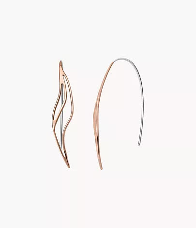 SKJ1537791 - Skagen Kariana Rose Gold-Tone Stainless Steel Drop Earrings