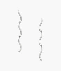 Kariana Waves Stainless Steel Long Drop Earrings SKJ1792040