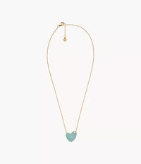 SKJ1801710 - Skagen Sofie Sea Glass Mint Green Heart-Shaped Pendant Necklace