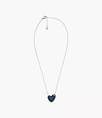 SKJ1802040 - Skagen Sofie Sea Glass Blue Heart-Shaped Pendant Necklace