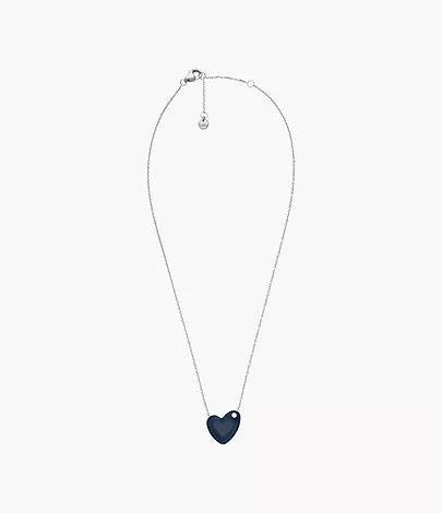 SKJ1802040 - Skagen Sofie Sea Glass Blue Heart-Shaped Pendant Necklace