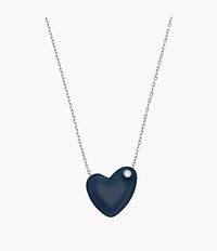 SKJ1802040 - Skagen Sofie Sea Glass Blue Heart-Shaped Pendant Necklace