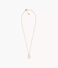 Sofie Sea Glass White Organic-Shaped Pendant Necklace SKJ1813791