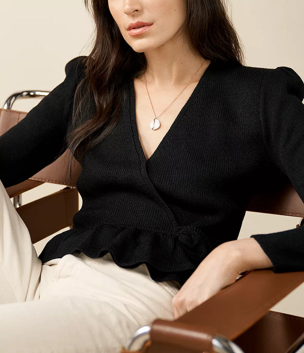 Sofie Sea Glass White Organic-Shaped Pendant Necklace SKJ1813791