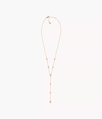 Anja Pebble Rose Gold Stainless Steel Y Necklace No rating value Same page link.   (0) SKJ1845791