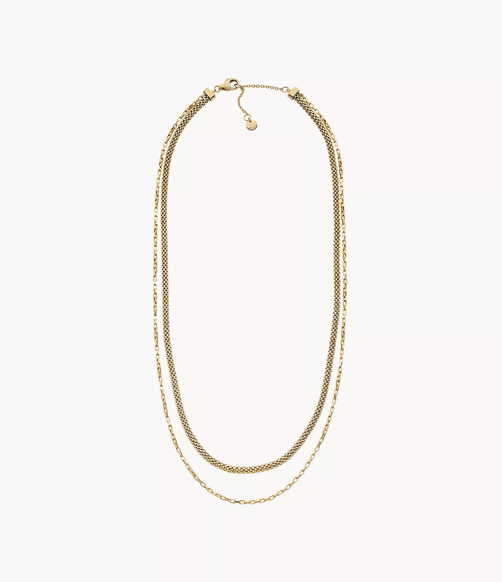 Merete Gold Stainless Steel Multi-Strand Necklace SKJ1860710