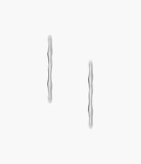 Moderne Stak Silver-Tone Stainless Steel Hoop Earrings SKJ1871040