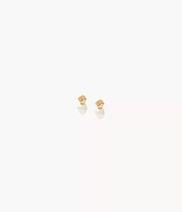 Agnethe Pearl Gold-Tone Stainless Steel Stud Earrings SKJ1881710