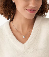 SKJB1006040 - Skagen Agnethe White Mother-of-Pearl Necklace and Earrings Set