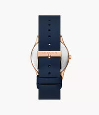 SKW3021 - Skagen Sol Solar-Powered Ocean Blue Leather Watch