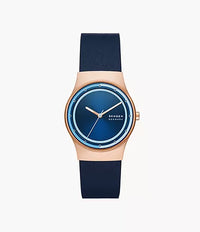 SKW3021 - Skagen Sol Solar-Powered Ocean Blue Leather Watch