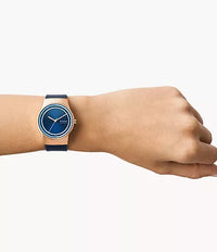 SKW3021 - Skagen Sol Solar-Powered Ocean Blue Leather Watch