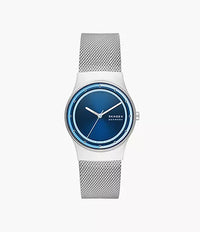 SKW3024 - Skagen Sol Solar-Powered Silver Stainless Steel Mesh Watch