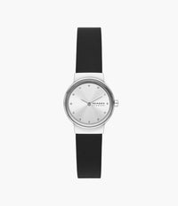 Freja Lille Two-Hand Black Leather Watch SKW3119