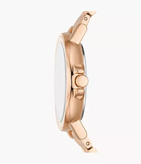 SKW3136 - Skagen Signatur Lille Sport Three-Hand Date Rose Gold Stainless Steel Bracelet Watch