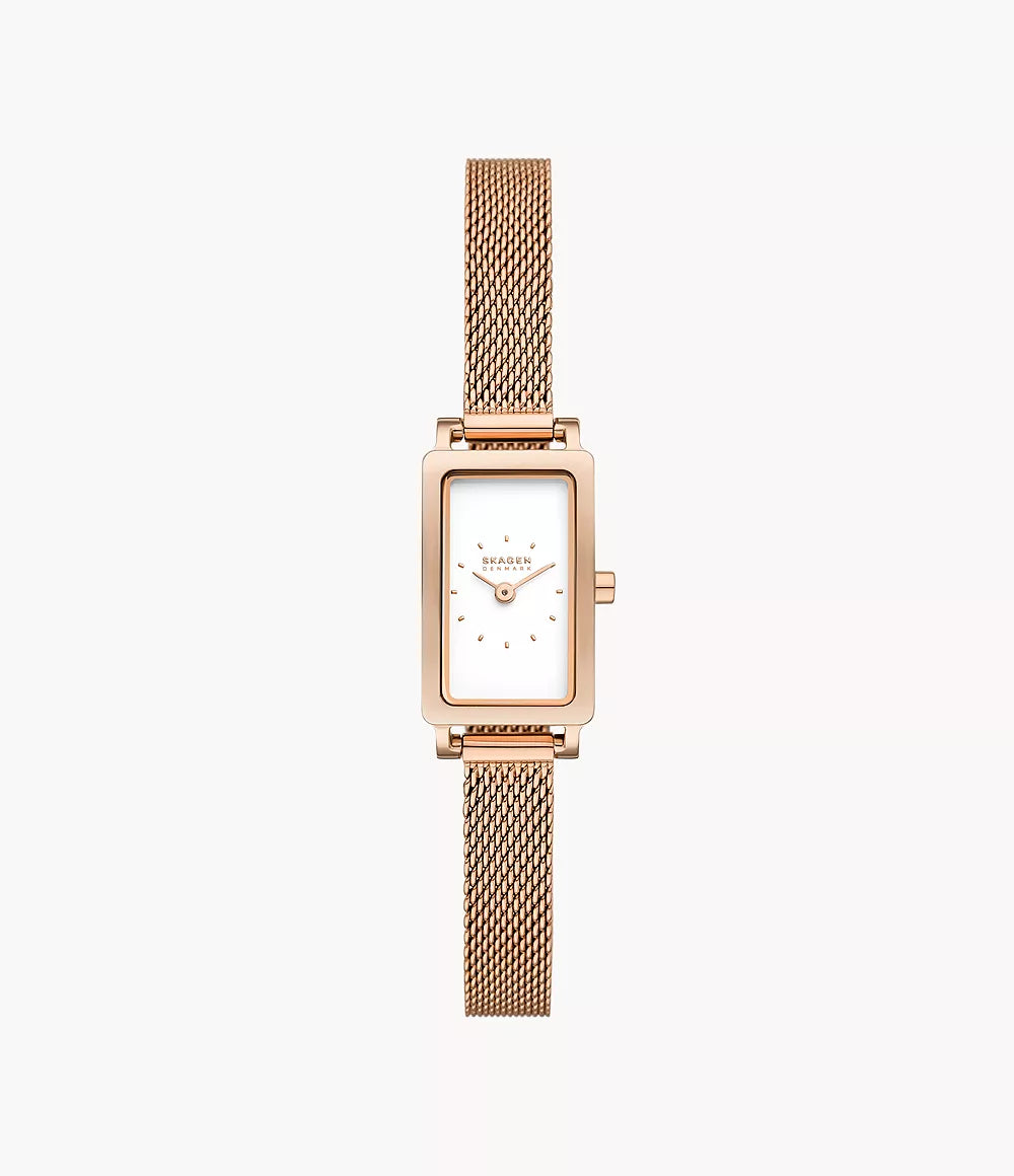 Hagen Micro Two-Hand Rose Gold Stainless Steel Watch SKW3148