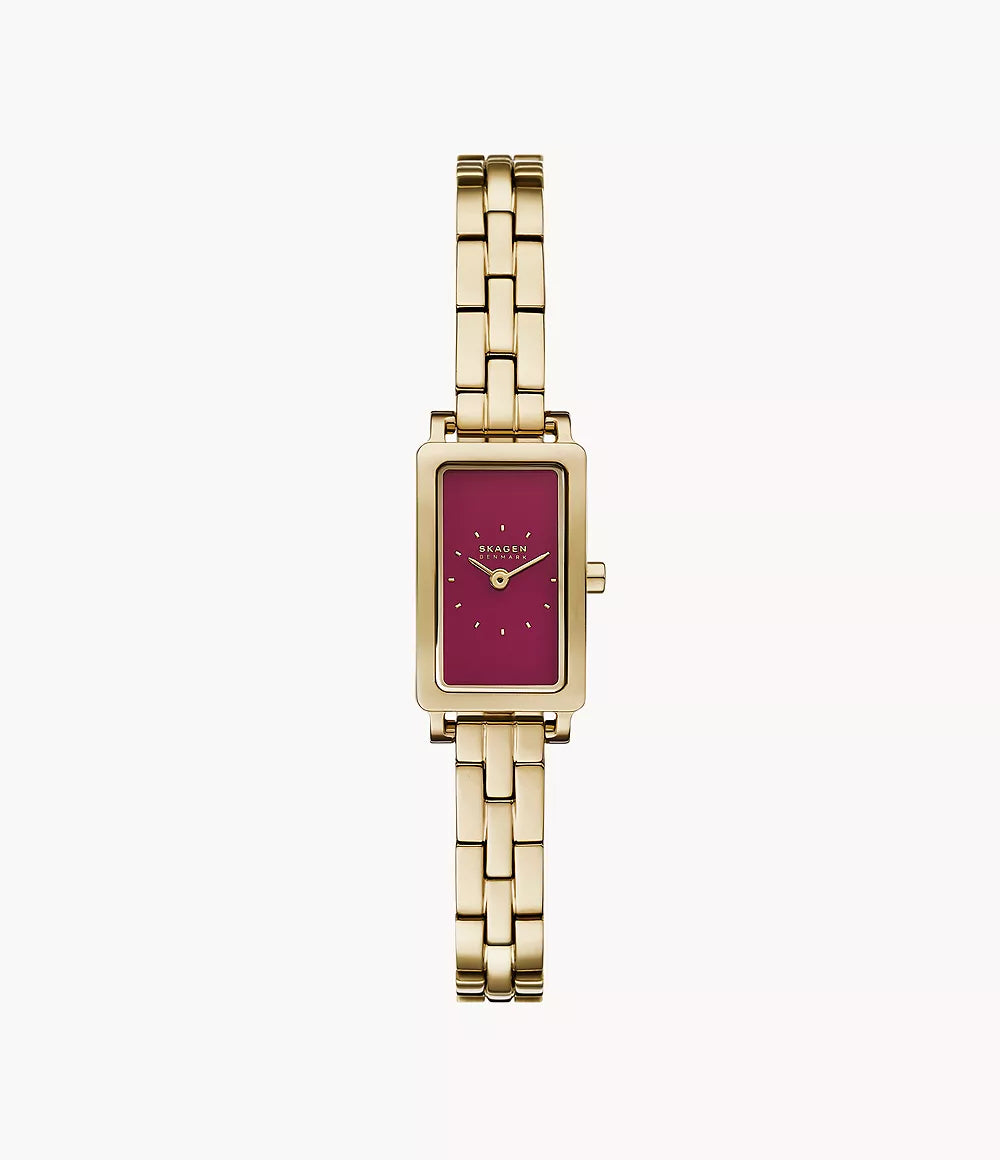 Hagen Micro Two-Hand Gold Stainless Steel Watch SKW3151