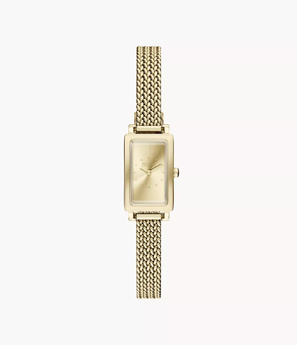 Hagen Micro Two-Hand Gold Stainless Steel Watch SKW3178
