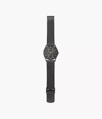 SKW6180 - Skagen Holst Multifunction Charcoal Steel Mesh Multifunction Watch