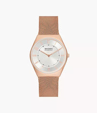 SKW6827 - Skagen Grenen Ultra Slim Two-Hand Rose Gold Stainless Steel Mesh Watch