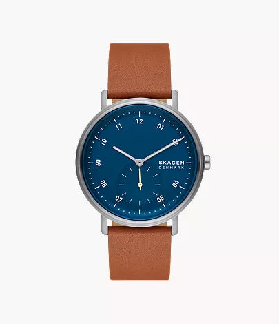 Kuppel Two-Hand Sub-Second Brown Leather Watch SKW6888
