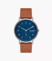Kuppel Two-Hand Sub-Second Brown Leather Watch SKW6888